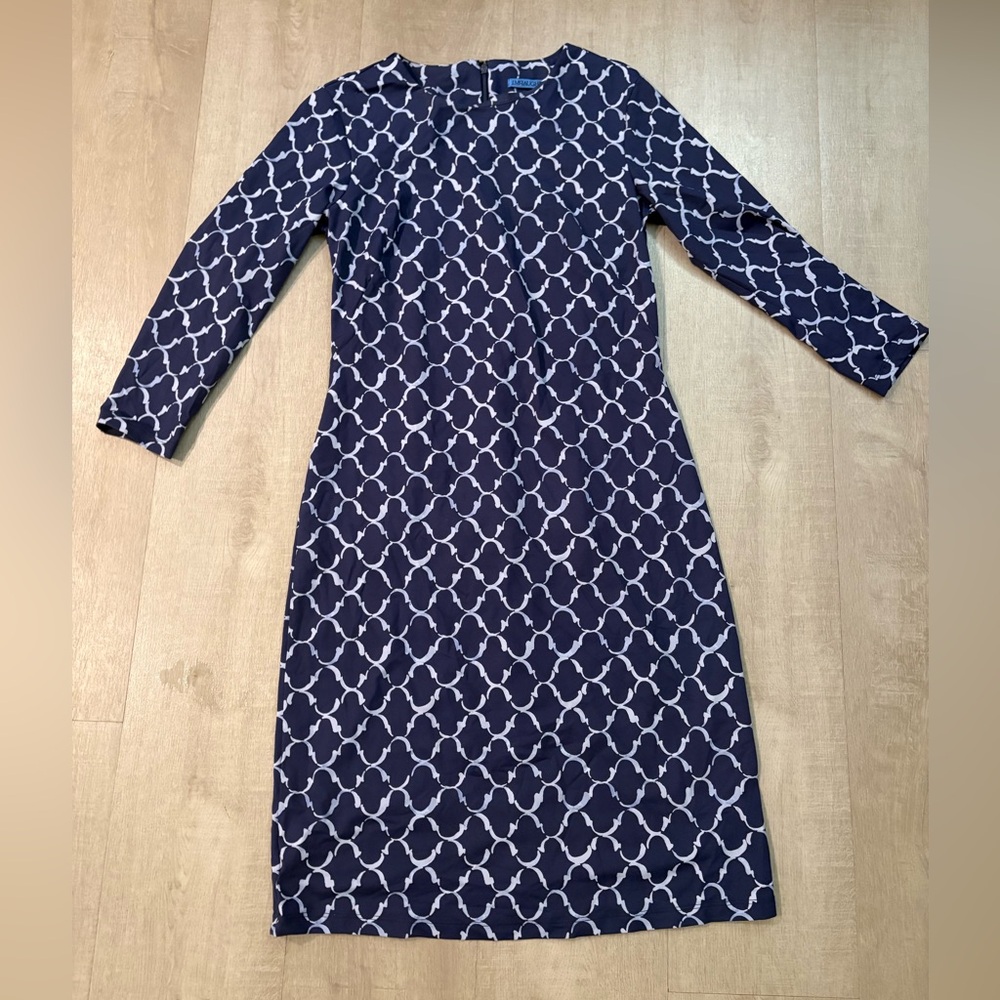 JMCLAUGHLIN XS ✨ adult Navy Patterned Dress excellent condition